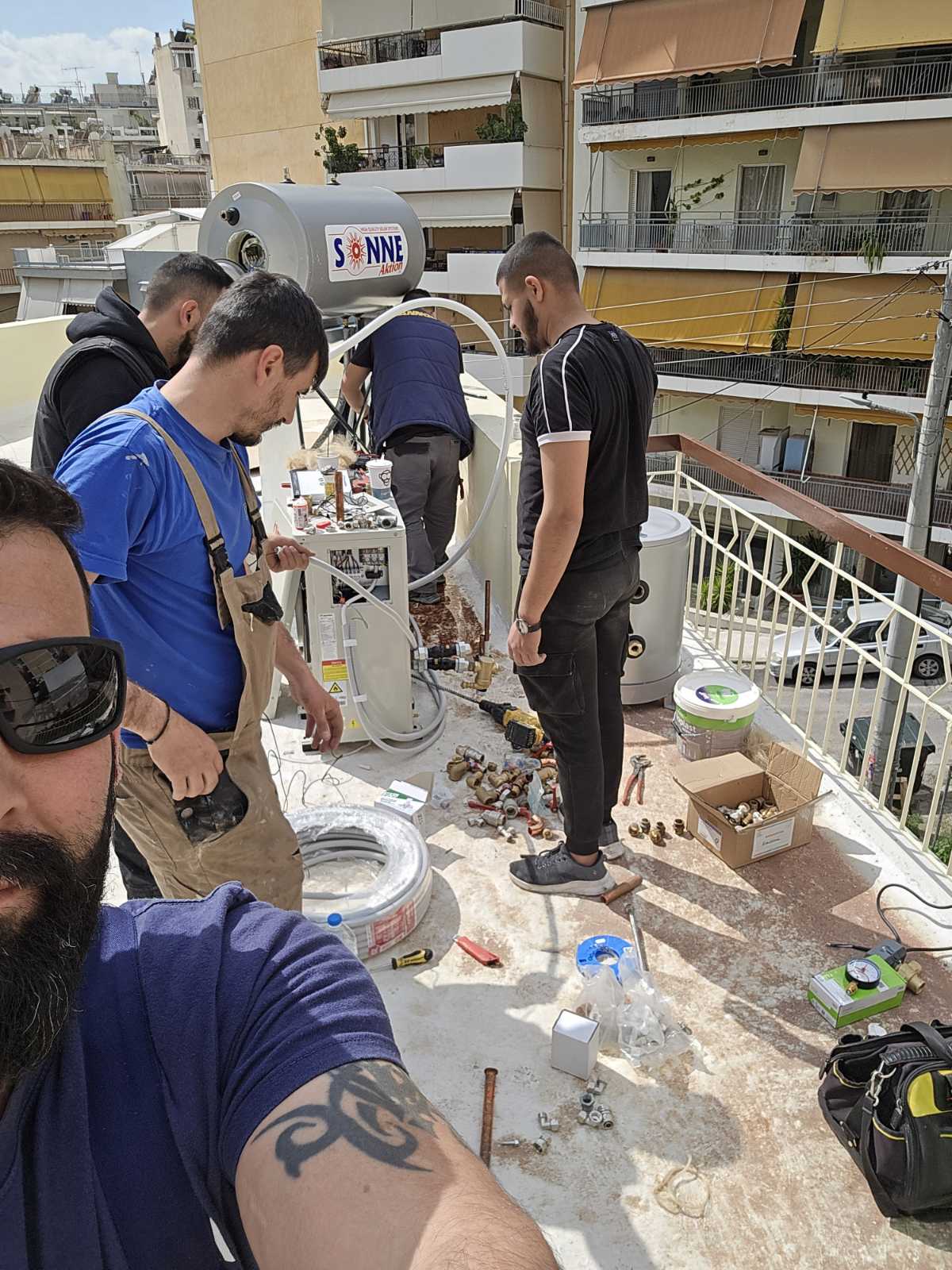Ομάδα ΜΕΡΑΚΛΗΣ ΥΔΡΑΥΛΙΚΟΣ σε έργο στην Αθήνα